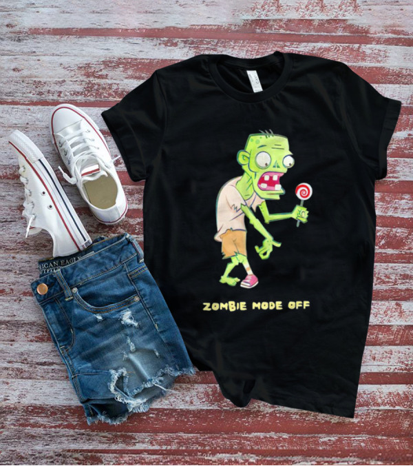 ZOMBIE MODE OFF LOLLIPOP CHARACTER VIBRANT T-Shirt