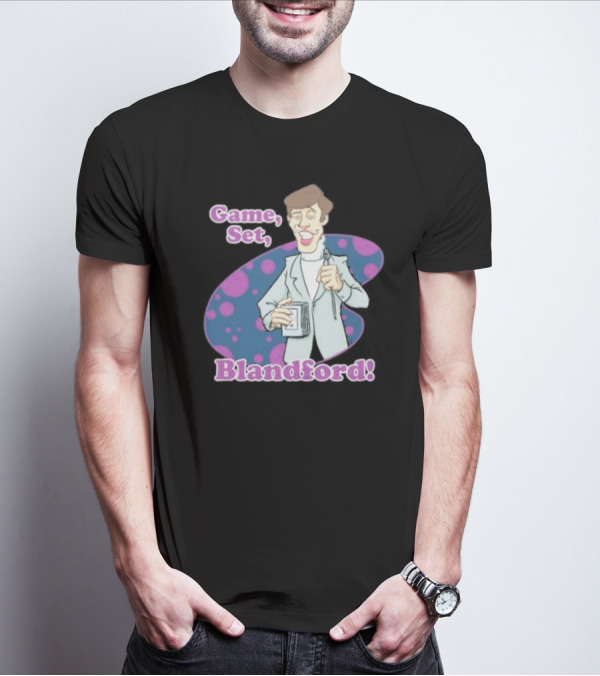Game Set Blandford Comedy Microphone T-Shirt