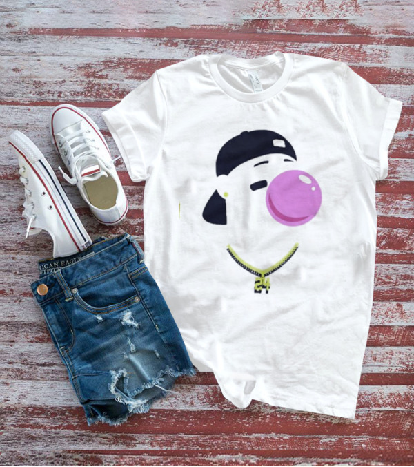 Griffey Clown Iconic Bubblegum Necklace 24 Player T-Shirt