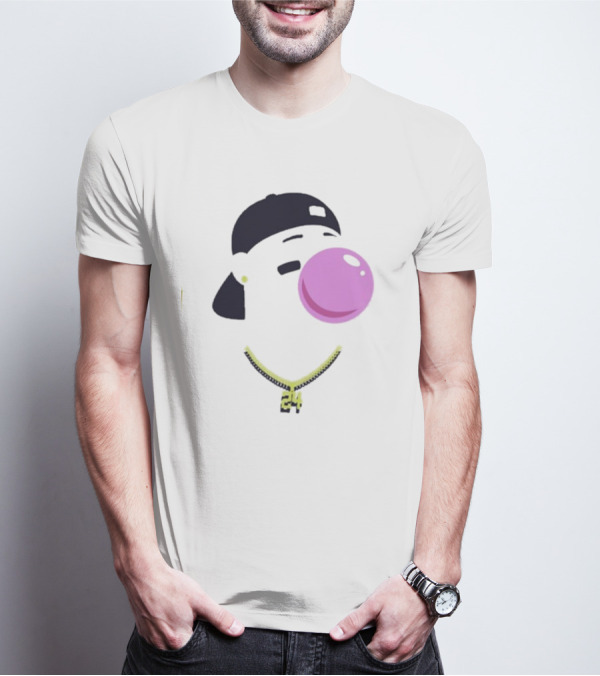 Griffey Clown Iconic Bubblegum Necklace 24 Player T-Shirt