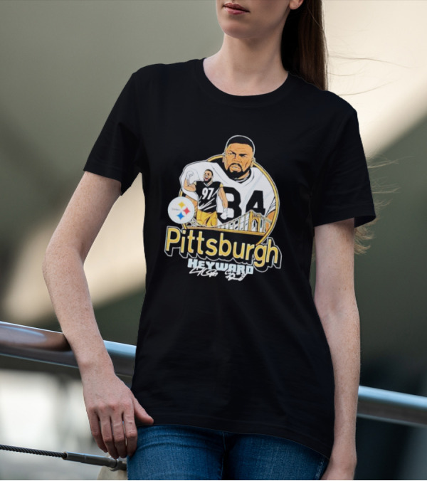 Pittsburgh Steelers Heyward 97 Ironhead Signature Bridge T-Shirt