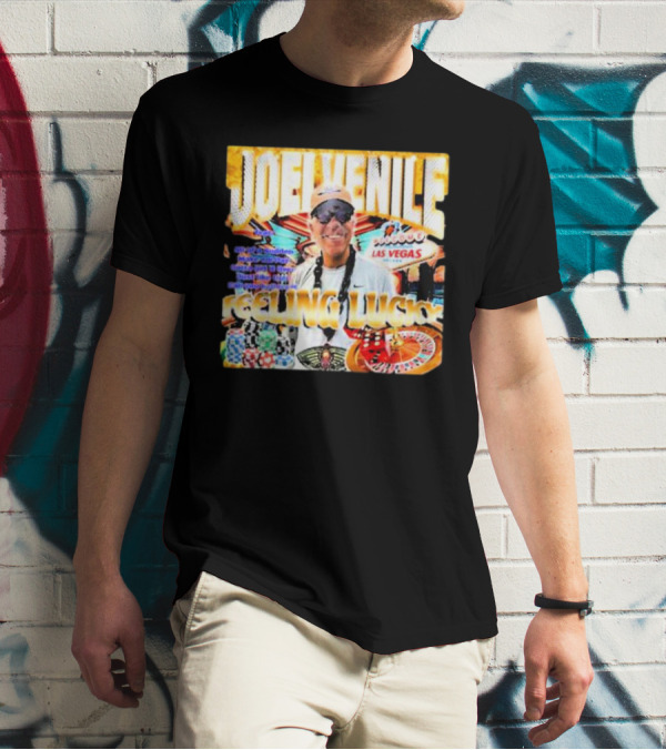 JOELVENILE FEELING LUCKY LAS VEGAS CASINO ROULETTE T-Shirt