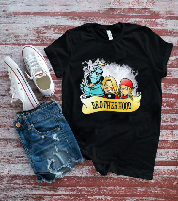 Brotherhood Alphonse Edward Winry Banner T-Shirt