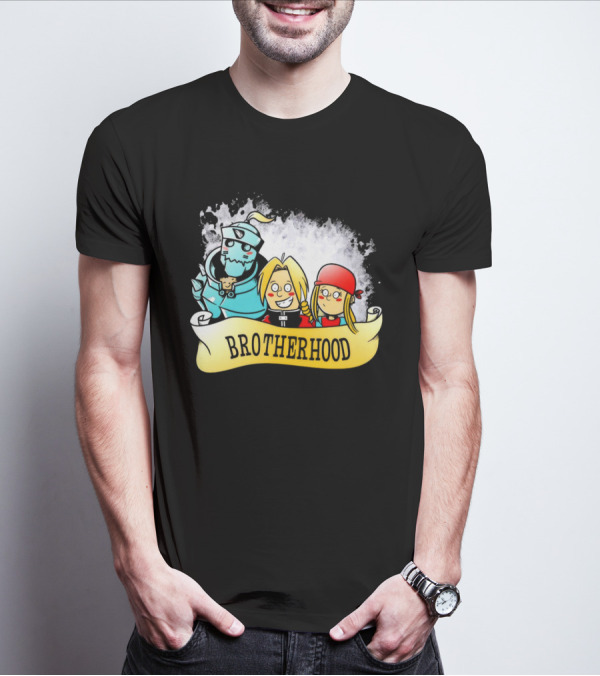 Brotherhood Alphonse Edward Winry Banner T-Shirt