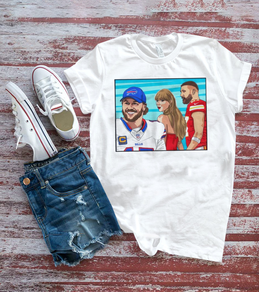 Buffalo Bills Vs. Kansas City Chiefs Distracted Girlfriend Meme T-Shirt
