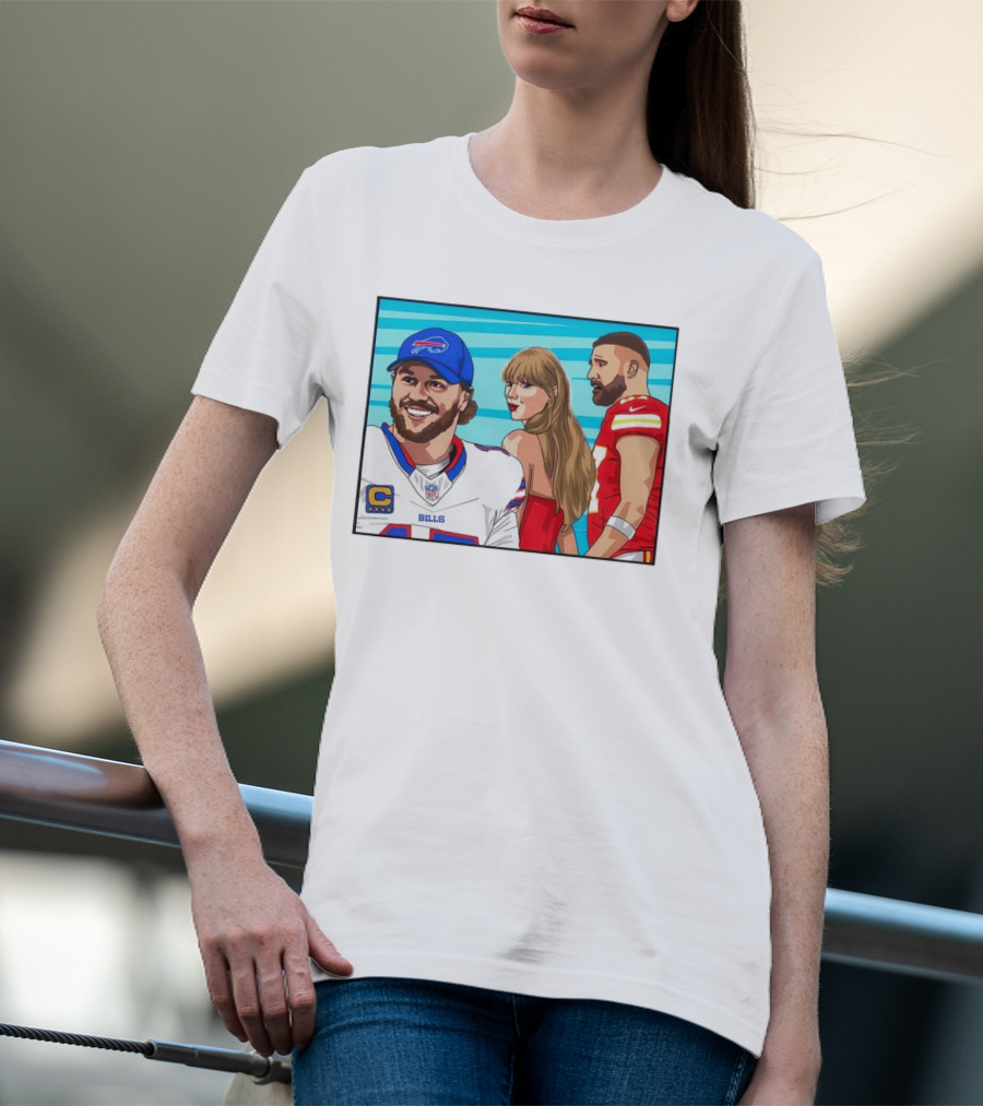 Buffalo Bills Vs. Kansas City Chiefs Distracted Girlfriend Meme T-Shirt