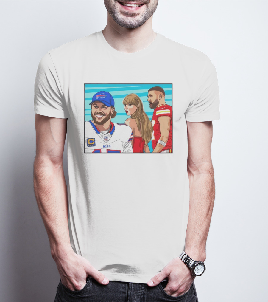 Buffalo Bills Vs. Kansas City Chiefs Distracted Girlfriend Meme T-Shirt