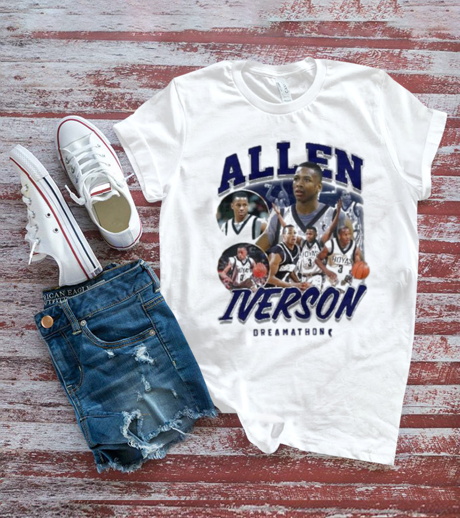 Allen Iverson Georgetown Hoyas Collage T-Shirt