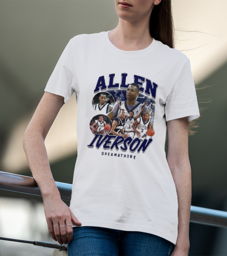 Allen Iverson Georgetown Hoyas Collage T-Shirt