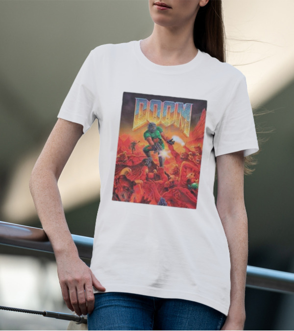 Doom Game Iconic Cover Art 30th Anniversary Edition T-Shirt