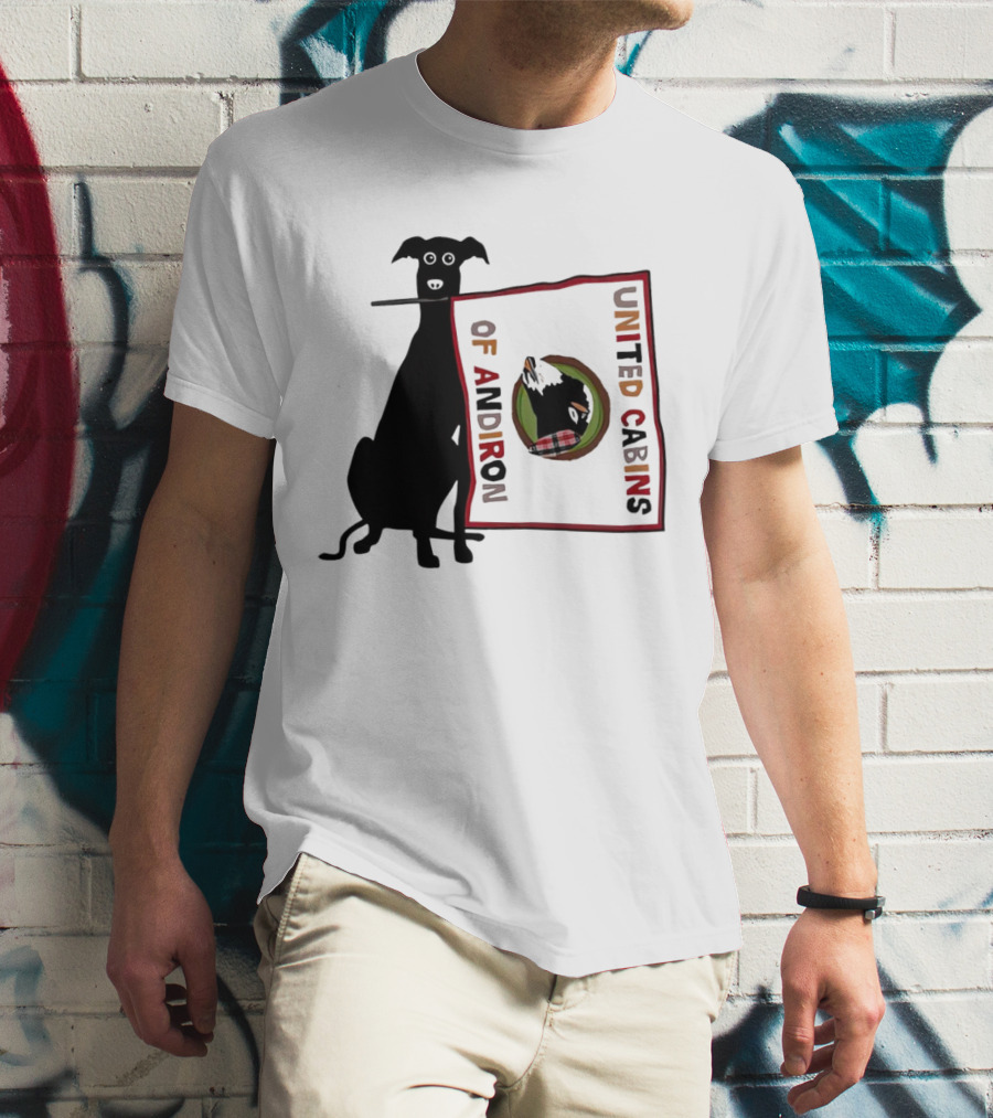 United Cabins Of Andiron Dog Flag T-Shirt