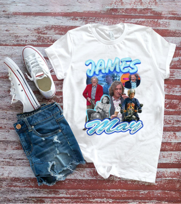 James May Vintage Ice Cream Motorbike Collage T-Shirt