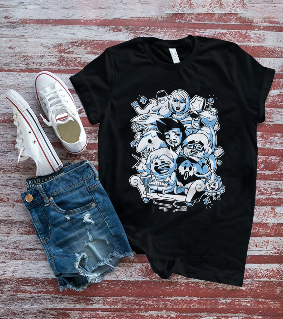 Websplorer Boys Characters Iconic Cartoon Group Adventure T-Shirt