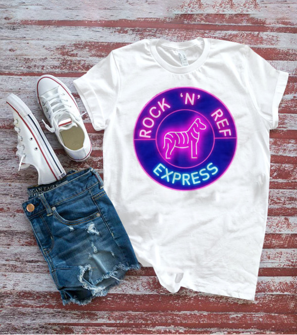 Rock 'N' Ref Express Jesse Beeler Tag Neon Zebra T-Shirt