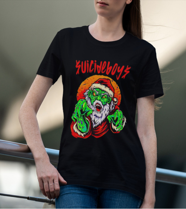 Suicideboys Zombie Santa Christmas Horror T-Shirt