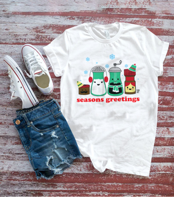 Seasons Greetings Christmas Cute Winter Spice Character T-Shirt