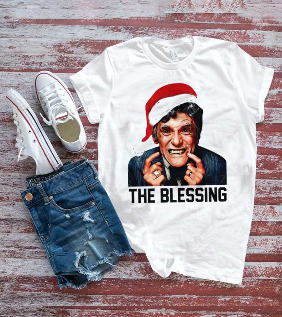 The Blessing Uncle Lewis Christmas Vacation Santa Hat T-Shirt