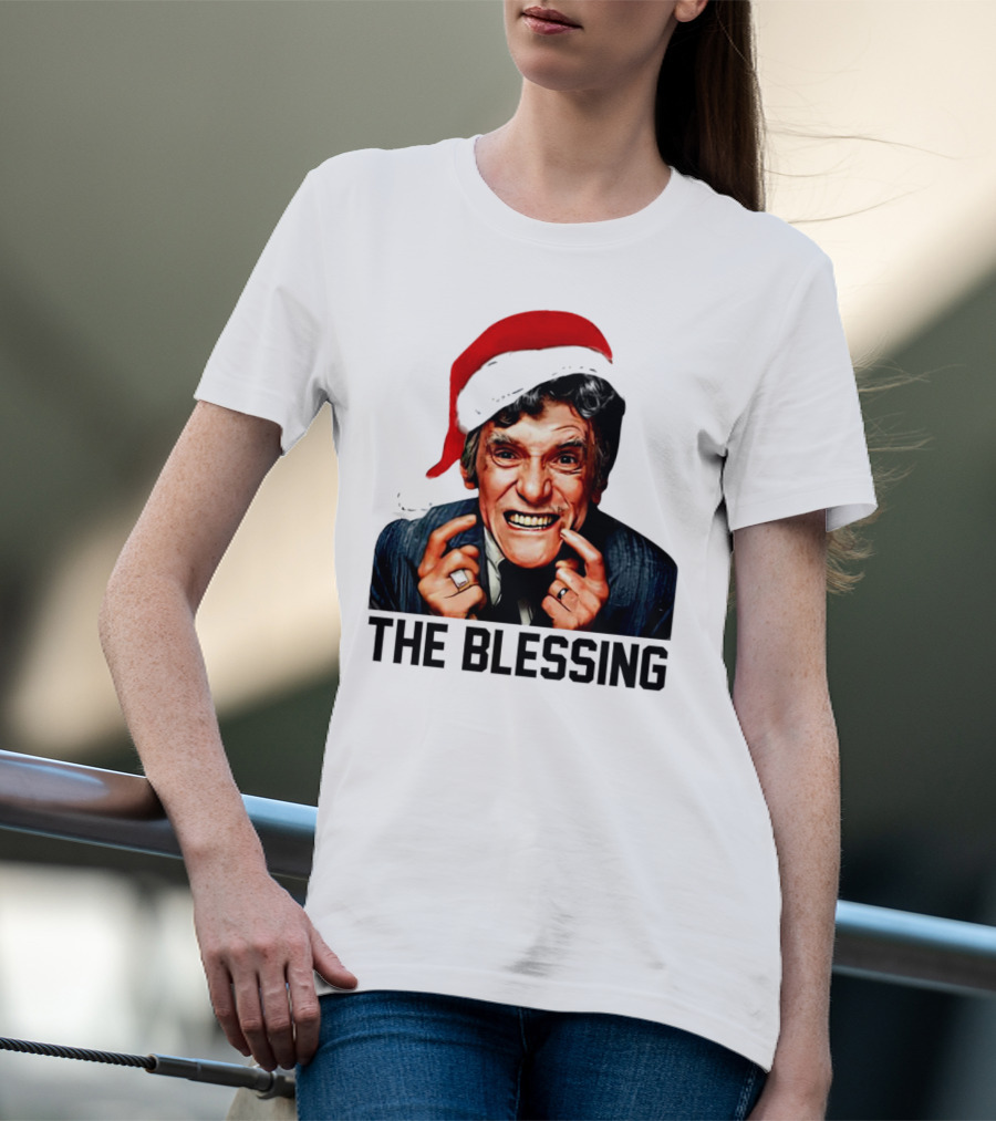 The Blessing Uncle Lewis Christmas Vacation Santa Hat T-Shirt