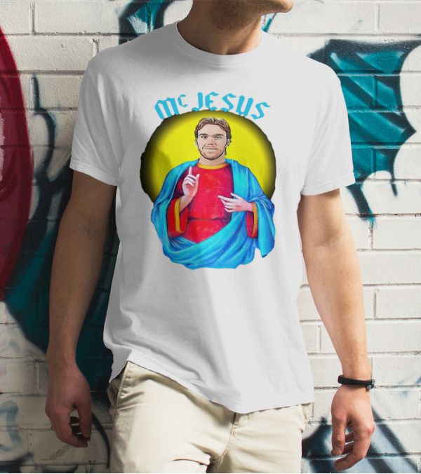 Connor McDavid McJesus Iconic Sports T-Shirt