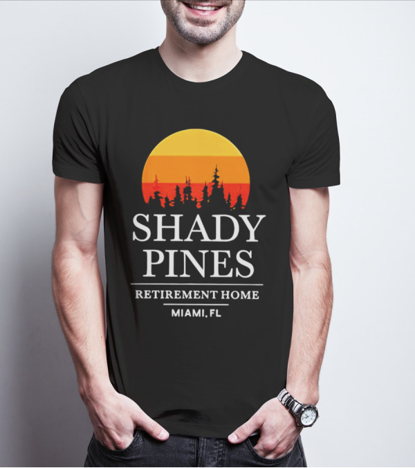 Shady Pines Retirement Home Miami FL Sunset T-Shirt