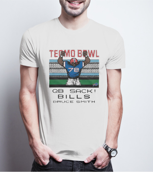 Tecmo Bowl QB Sack 78 Bills Bruce Smith T-Shirt