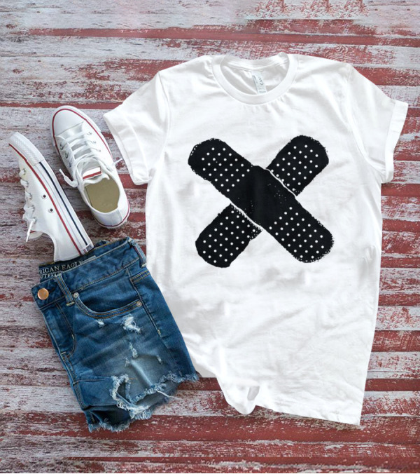 The First Time Band-Aid Kid Laroi Style Cross Bandaid T-Shirt