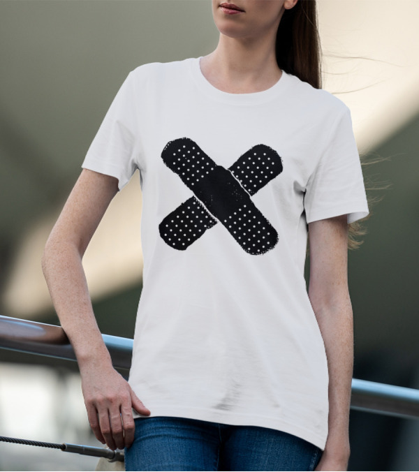 The First Time Band-Aid Kid Laroi Style Cross Bandaid T-Shirt