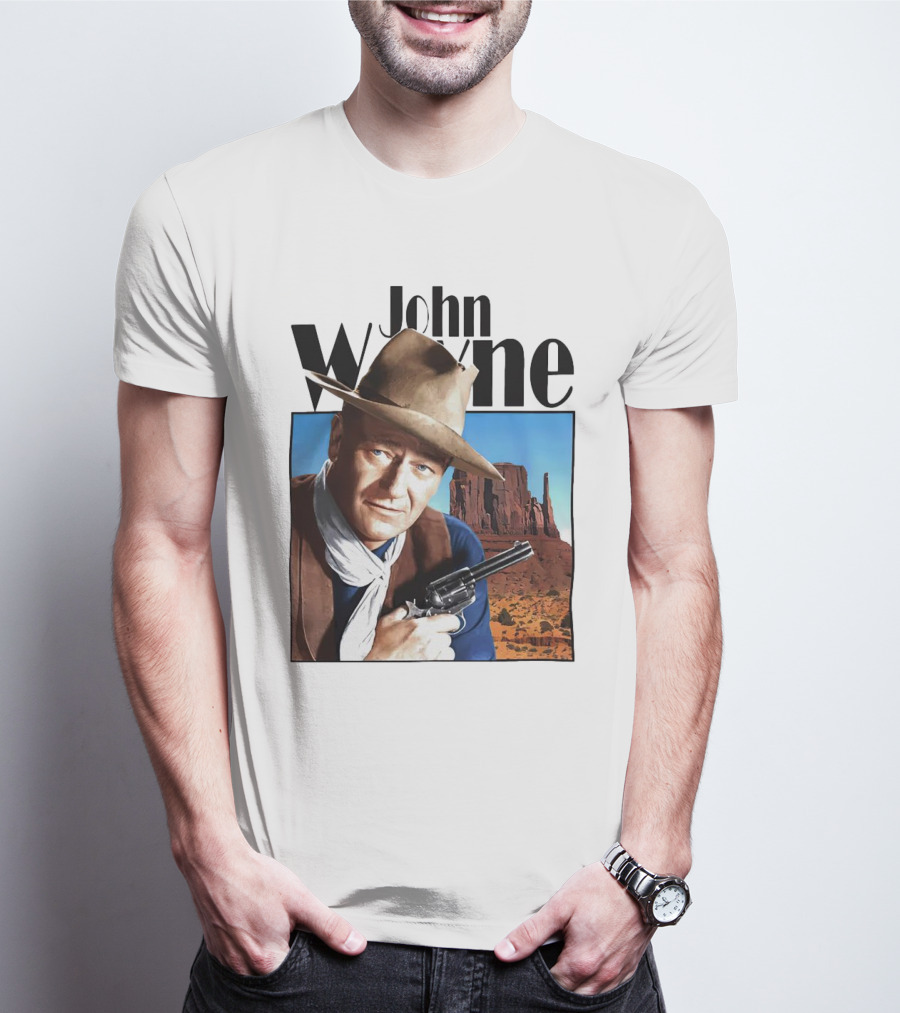 John Wayne Cowboy Western Movie Legend T-Shirt