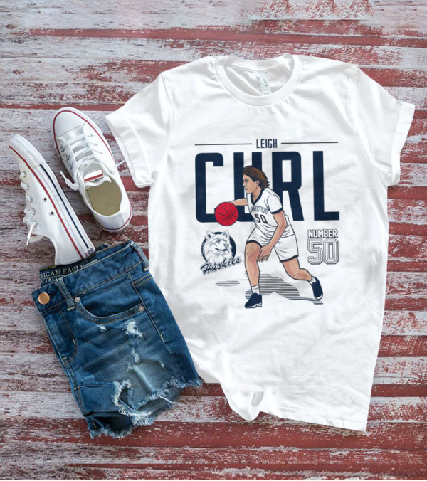 Leigh Curl Number 50 UConn Huskies Basketball T-Shirt
