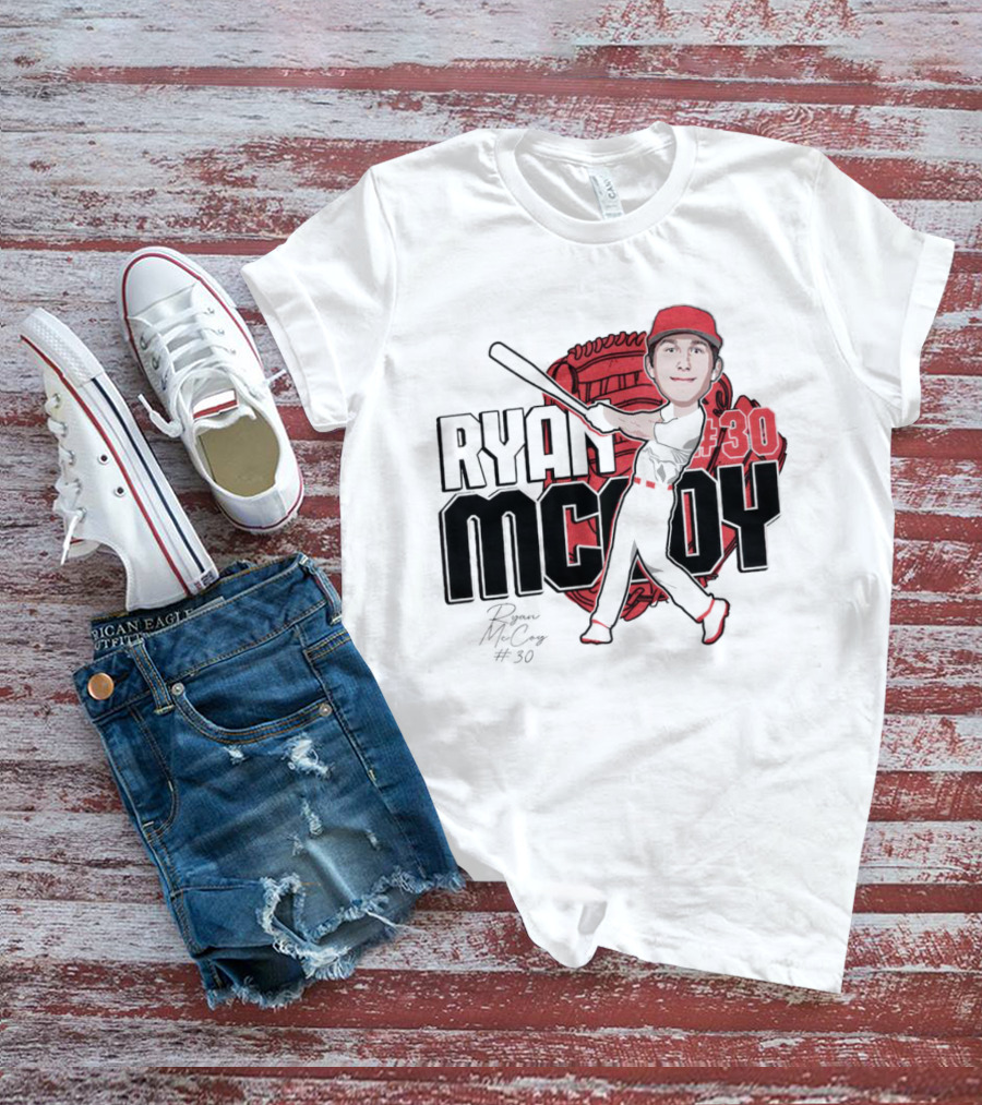 Ryan McCoy #30 Louisville Cardinals Baseball 2024 Signature T-Shirt