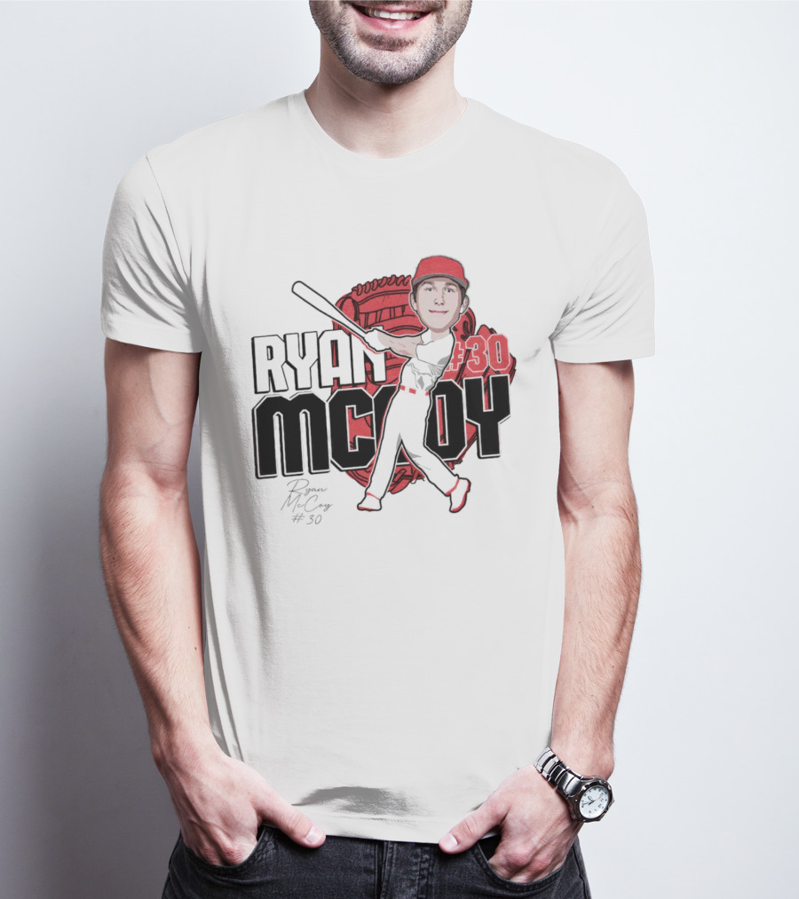 Ryan McCoy #30 Louisville Cardinals Baseball 2024 Signature T-Shirt