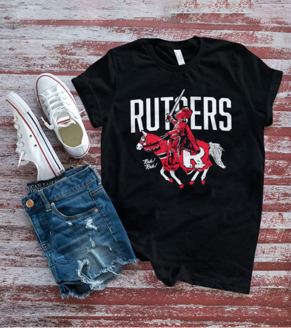 Rutgers Scarlet Knights Mascot Rah Rah Sword Horse T-Shirt