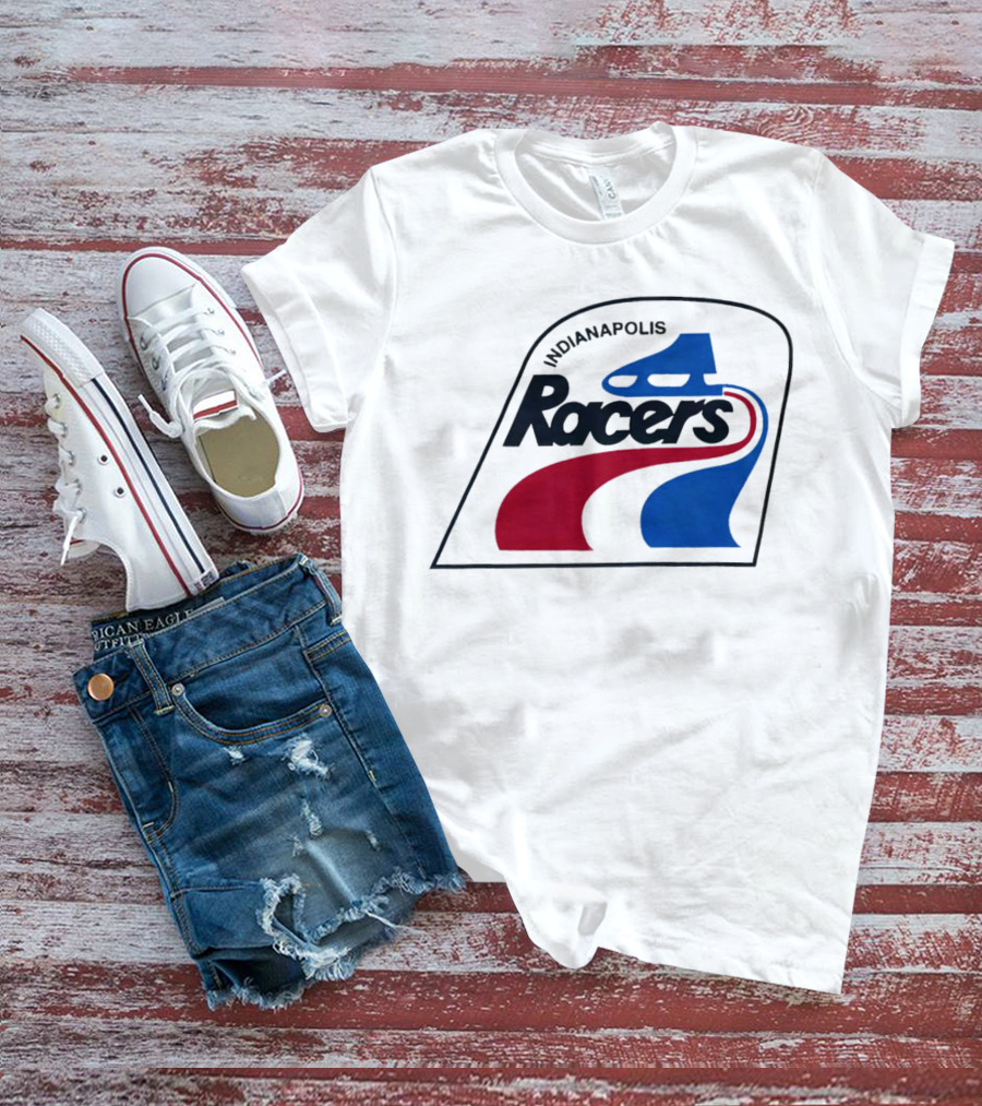 Indianapolis Racers Logo World Hockey Association T-Shirt