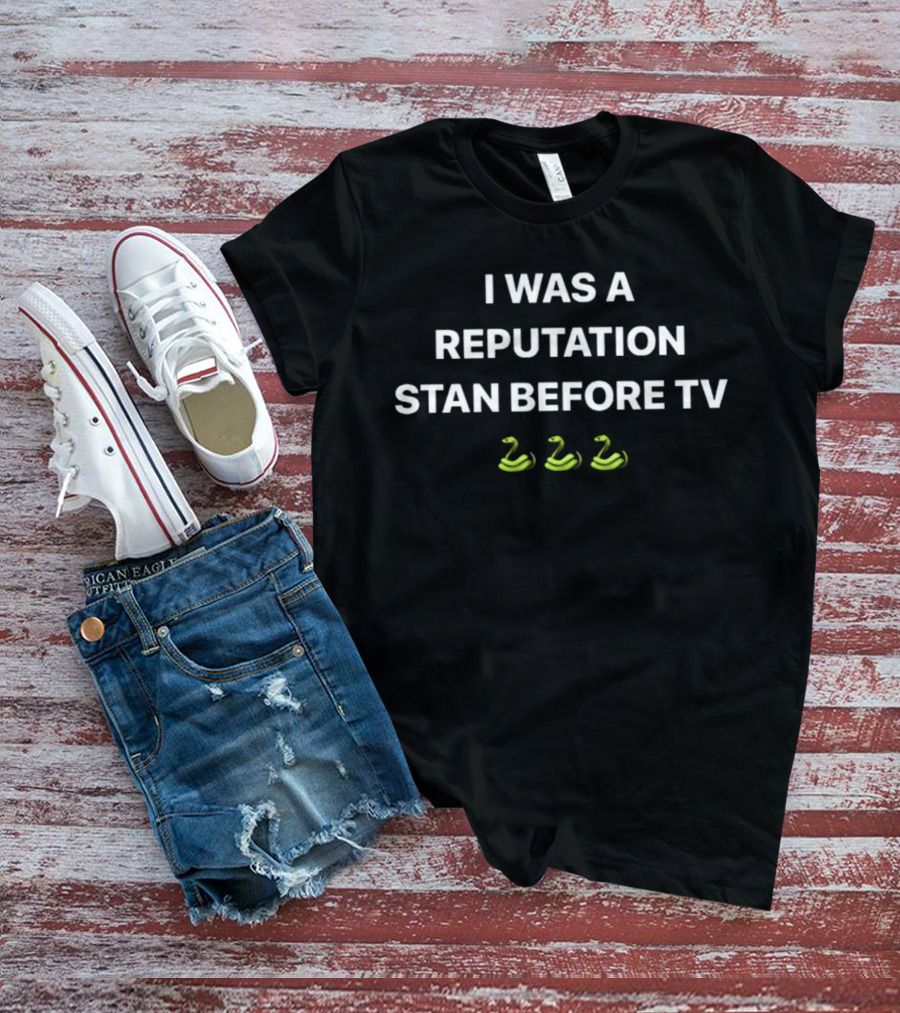 I Was A Reputation Stan Before TV Snake Emojis T-Shirt