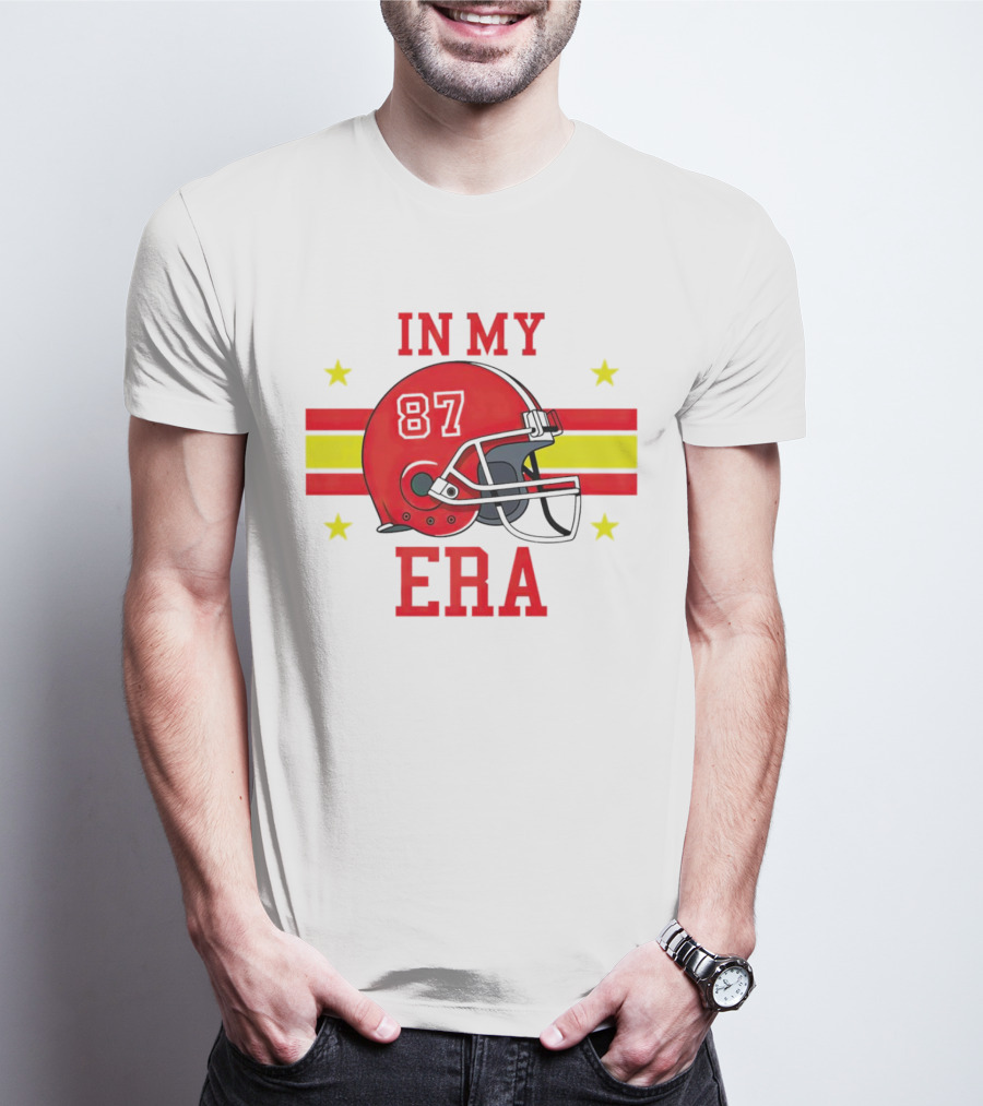 In My 87 Era Kansas City Chiefs Football Lovers Helmet Stars T-Shirt