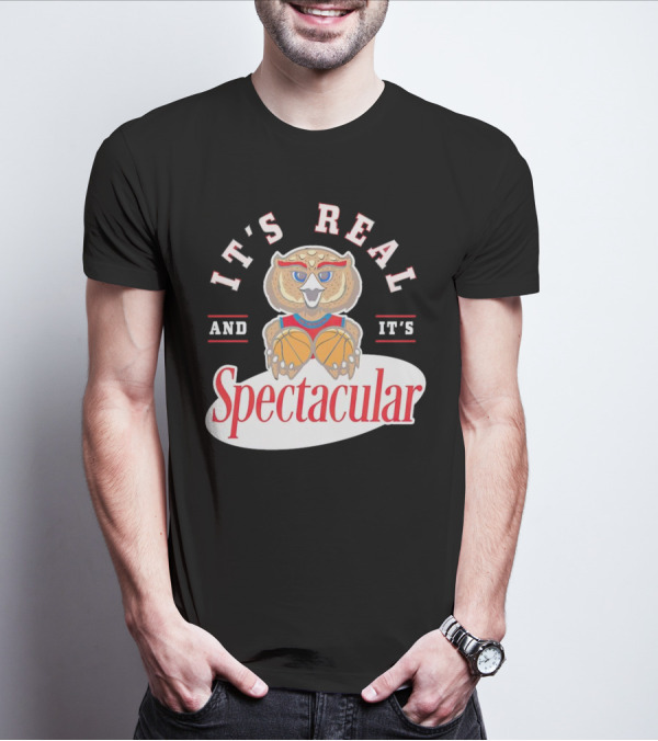 IT'S REAL AND IT'S SPECTACULAR BASKETBALL OWL WITH HOOP EYES T-Shirt