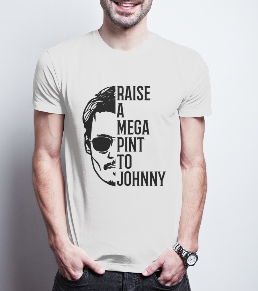 Raise A Mega Pint To Johnny T-Shirt