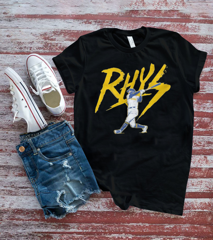Rhys Lightning Milwaukee Brewers Baseball Player T-Shirt