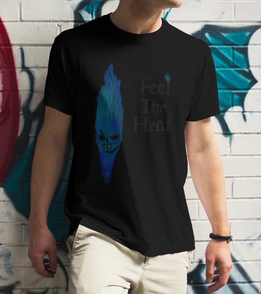 Feel The Heat Hades Blue Flame Face T-Shirt