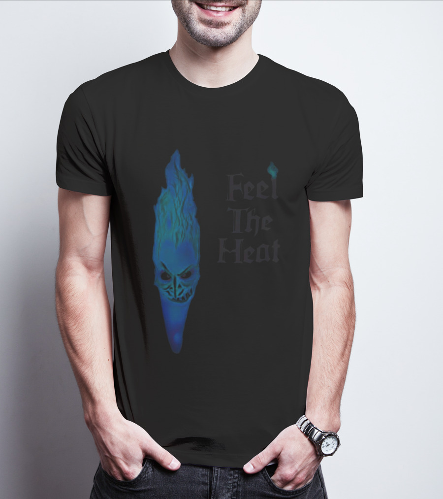 Feel The Heat Hades Blue Flame Face T-Shirt