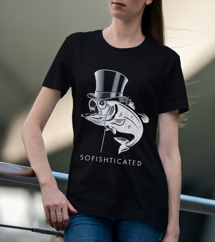 Sofishticated Fish In Top Hat And Monocle T-Shirt