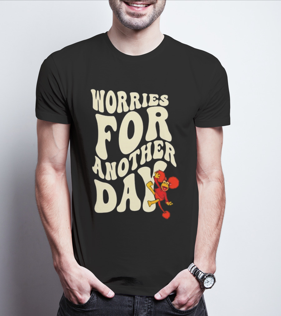 Fraggle Rock Worries For Another Day Red Muppet Character T-Shirt