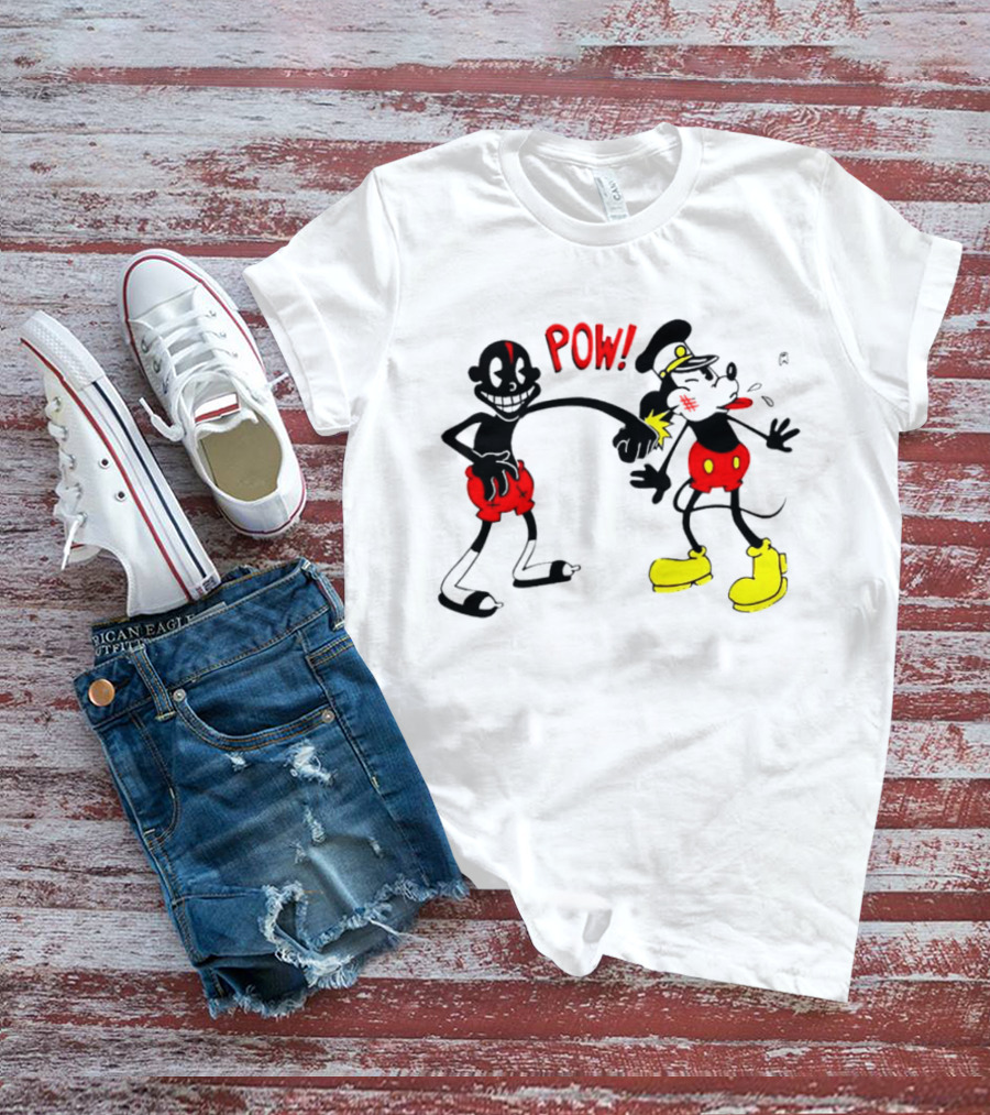 Lil Darkie Pow Punch Black And Red Character With Yellow Boots T-Shirt