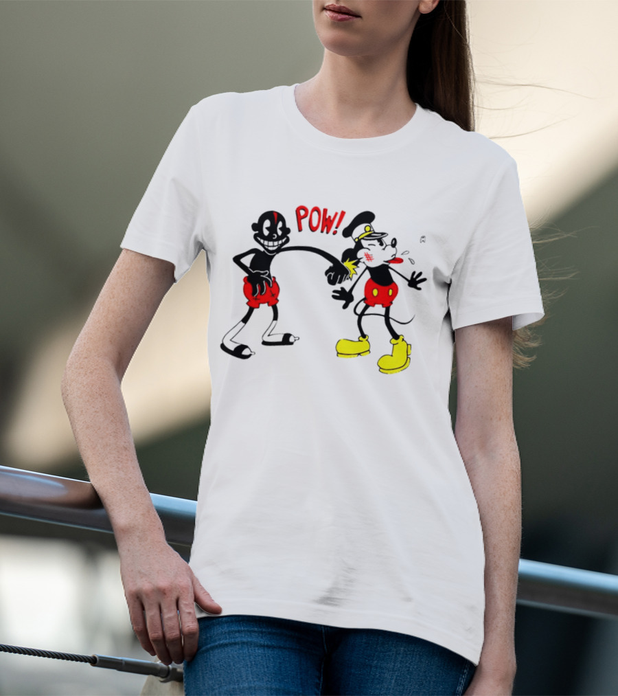 Lil Darkie Pow Punch Black And Red Character With Yellow Boots T-Shirt