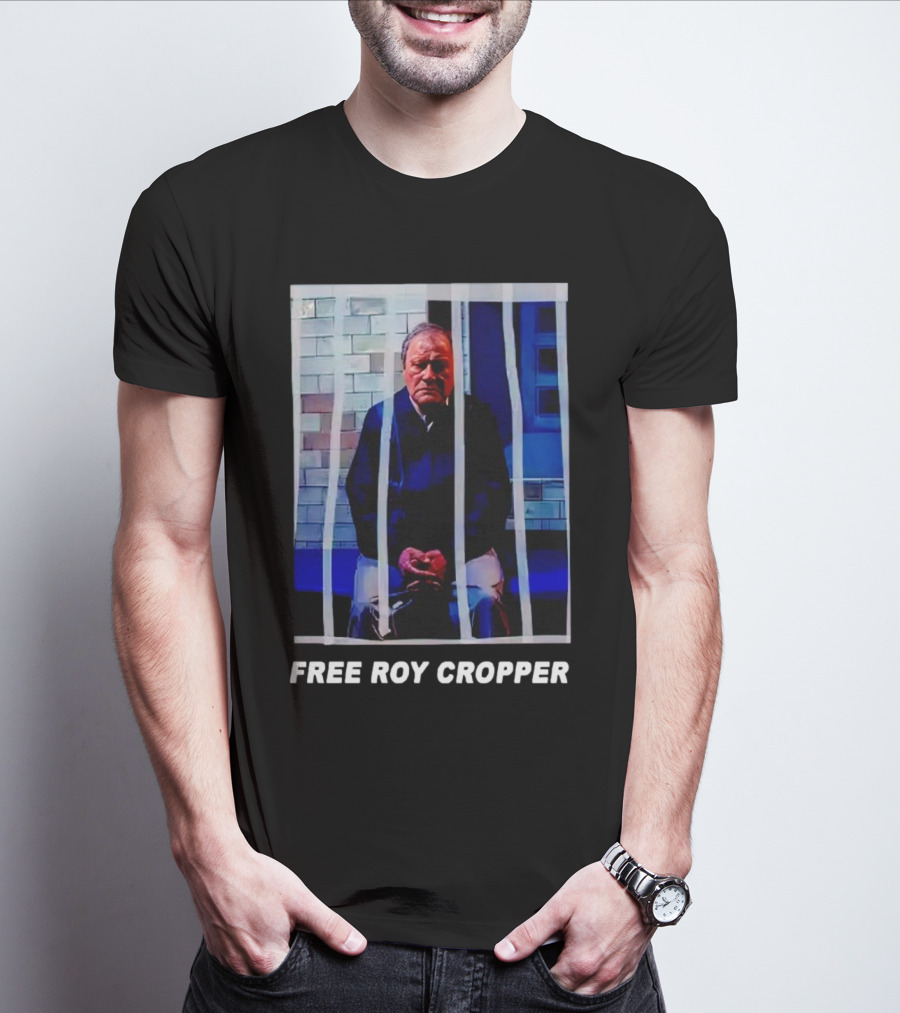Coronation Street Free Roy Cropper Jail Image T-Shirt