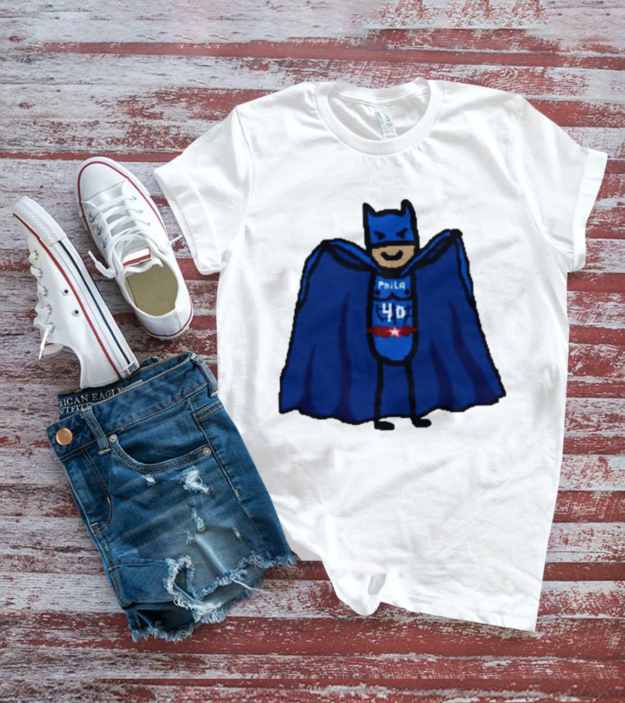 Nicolas Batum Man Batman Phila 40 T-Shirt