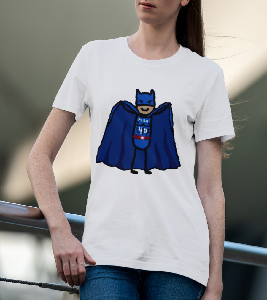 Nicolas Batum Man Batman Phila 40 T-Shirt