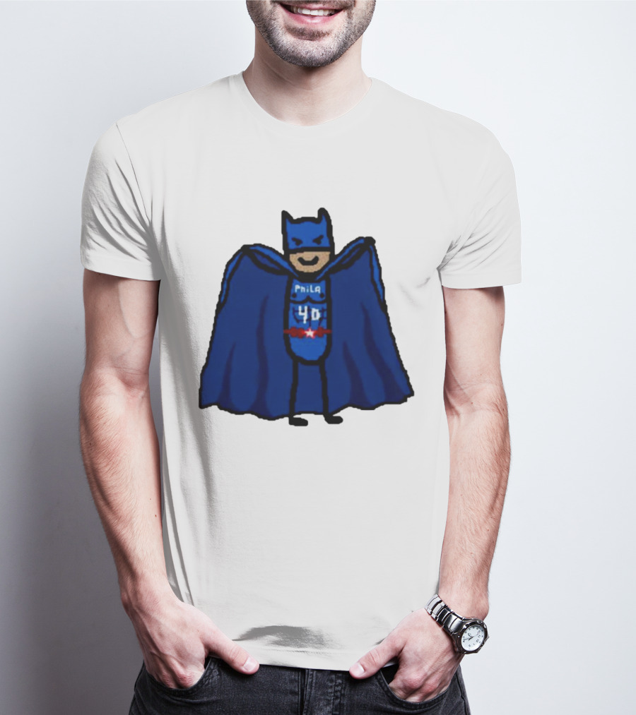 Nicolas Batum Man Batman Phila 40 T-Shirt