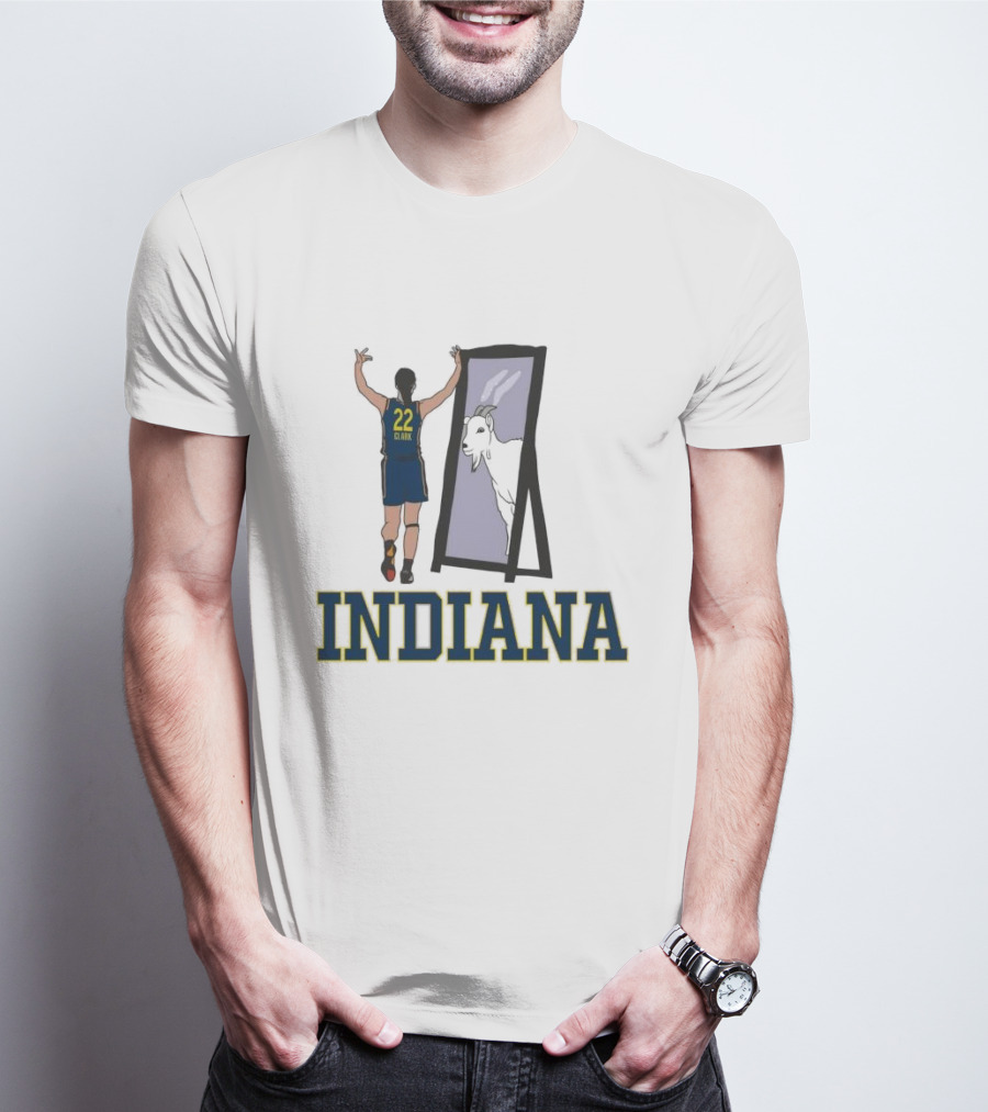 Indiana Caitlin Clark 22 Mirror Goat T-Shirt