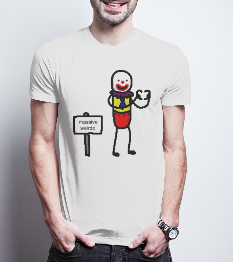 Gregg Doyel Massive Weirdo Clown Drawing T-Shirt